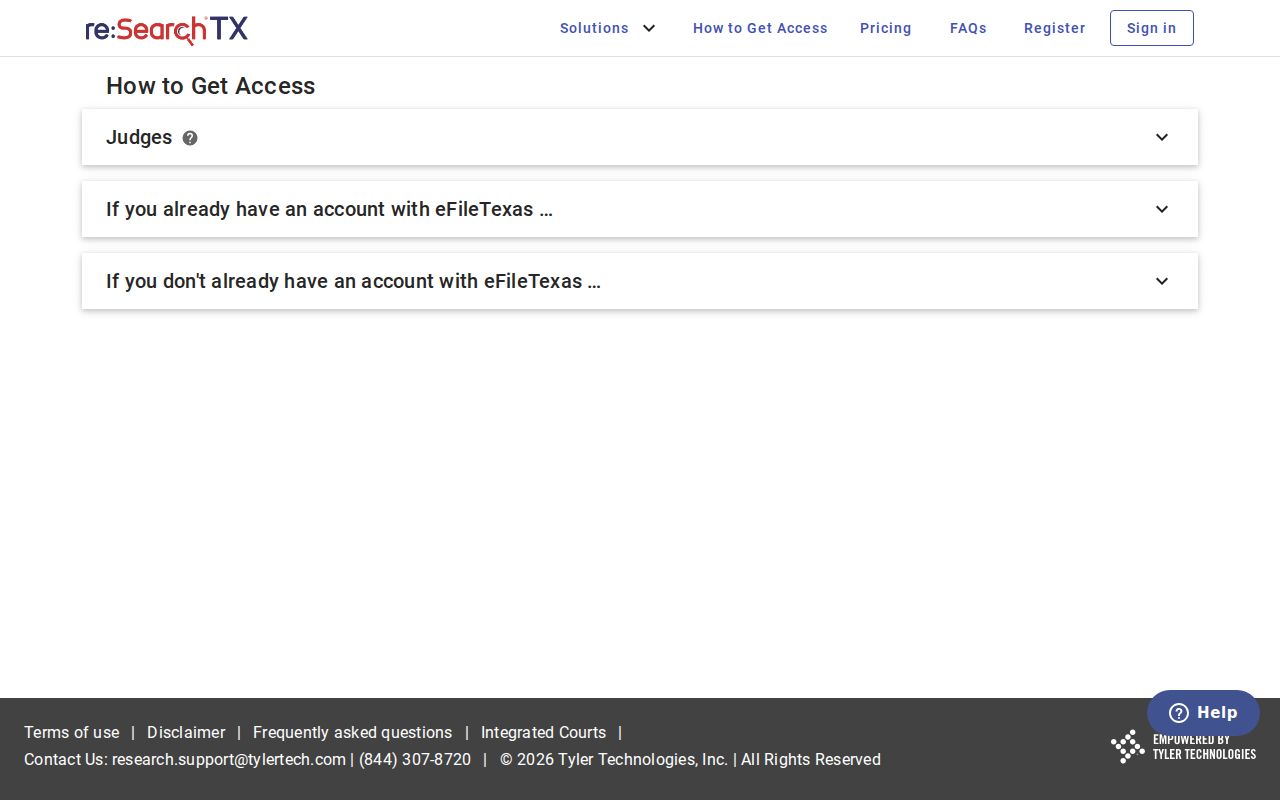 El Paso County court docket statewide re Search TX access